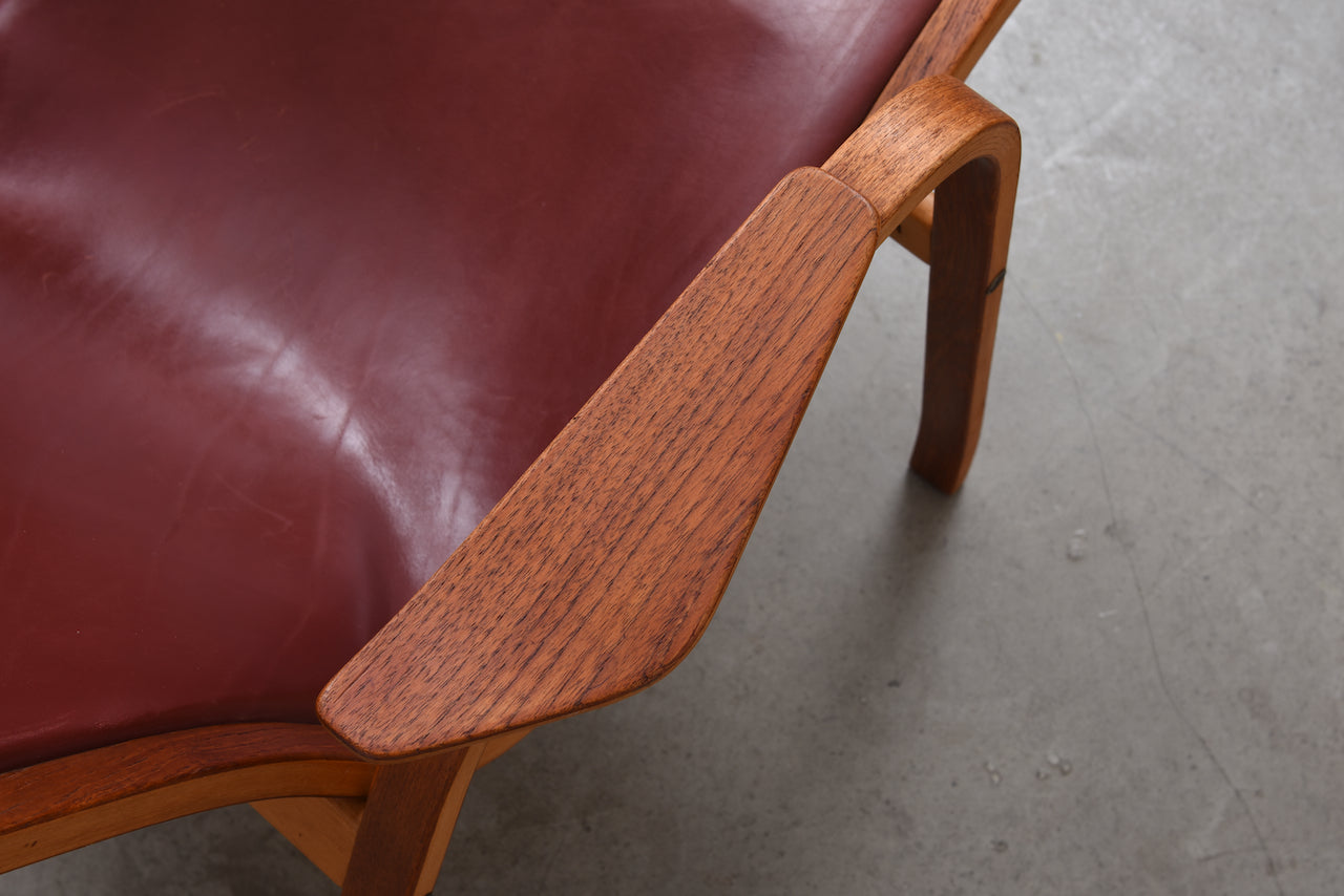 1950s Kurva lounge chair by Yngve Ekström