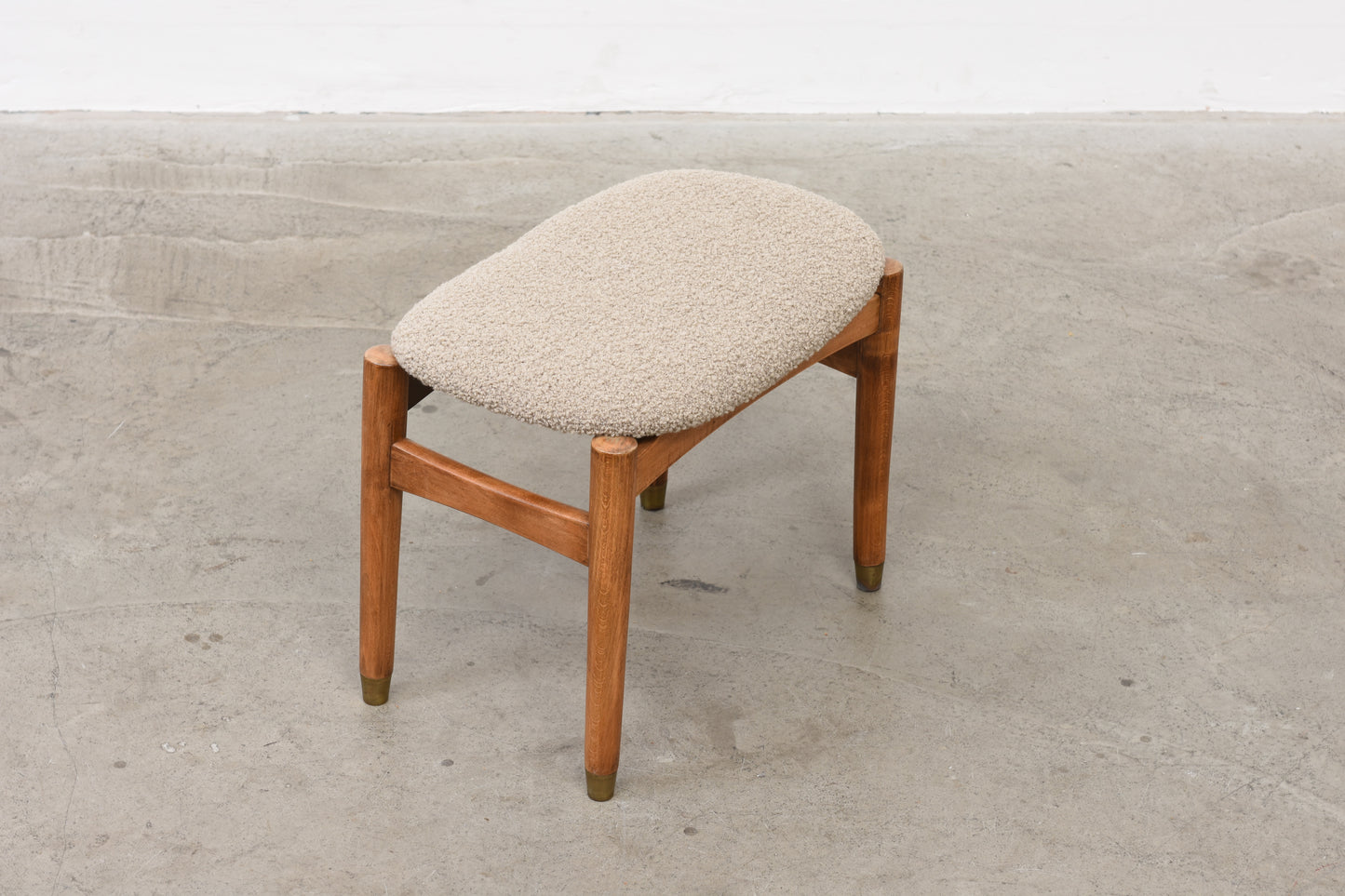 1960s beech foot stool