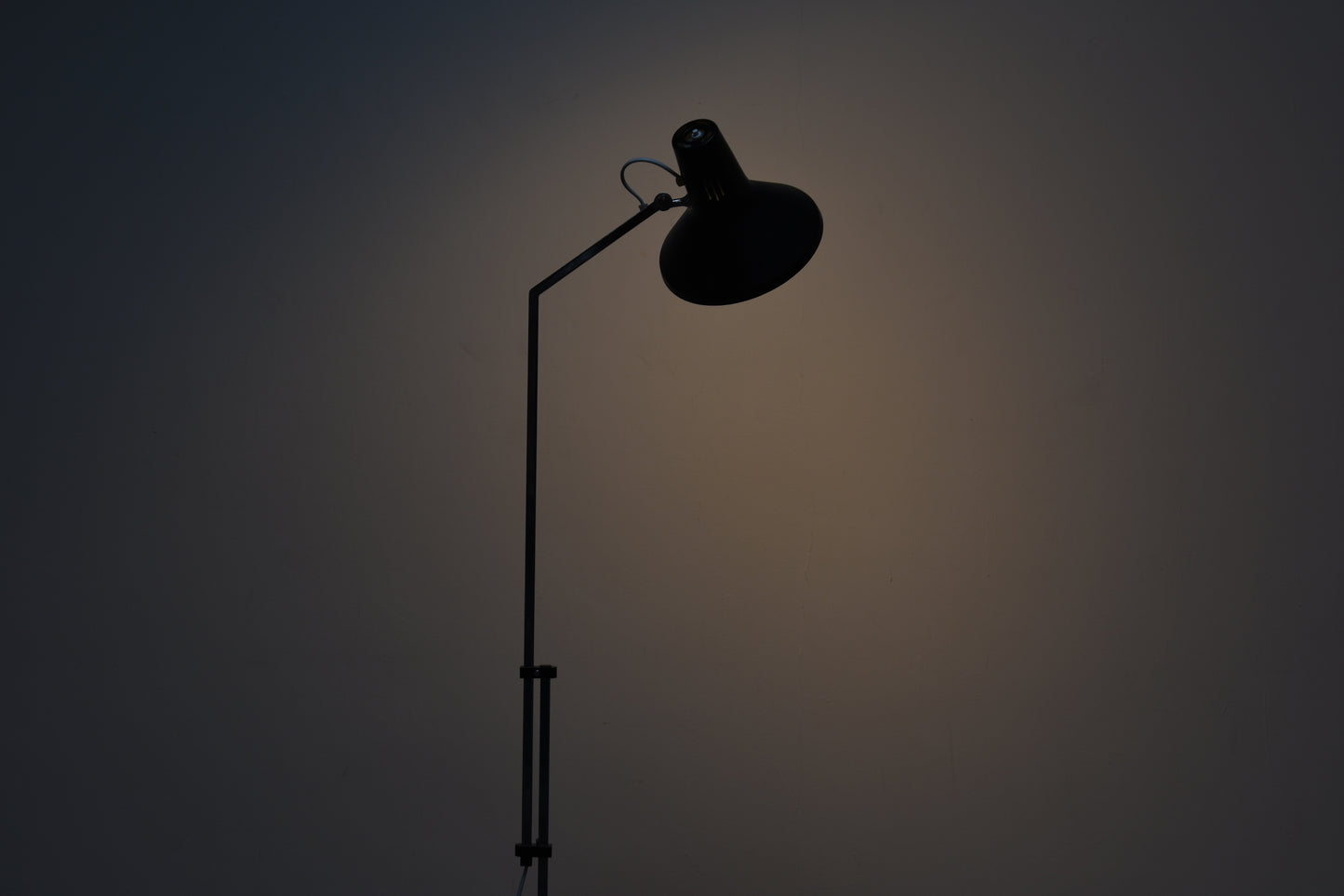 Vintage height-adjustable black floor lamp