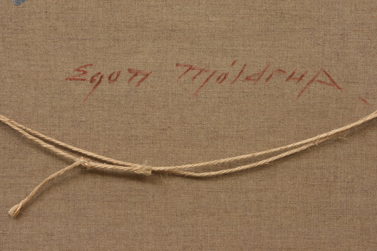 Oil painting by Egon Møldrup