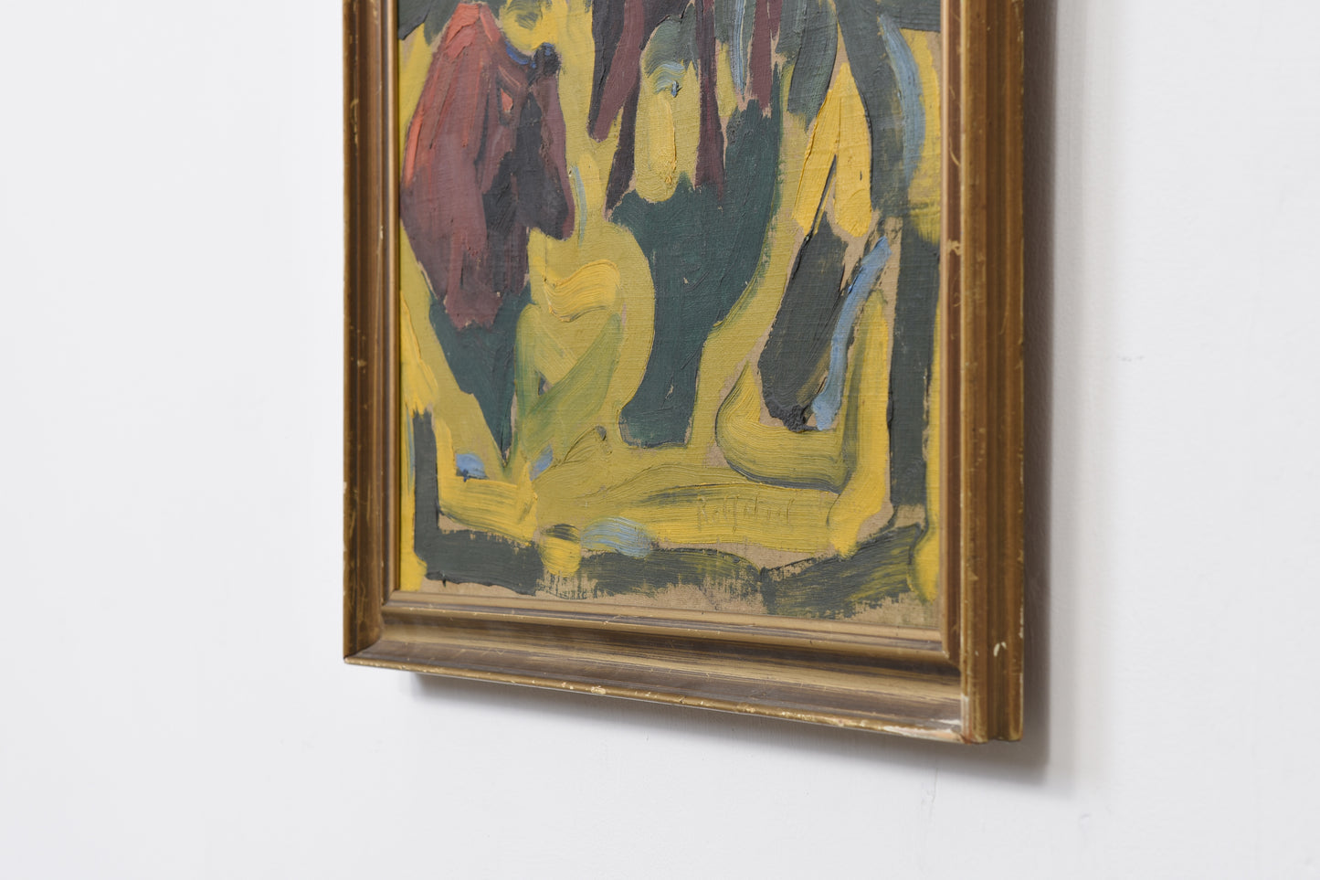 Vintage Danish oil painting