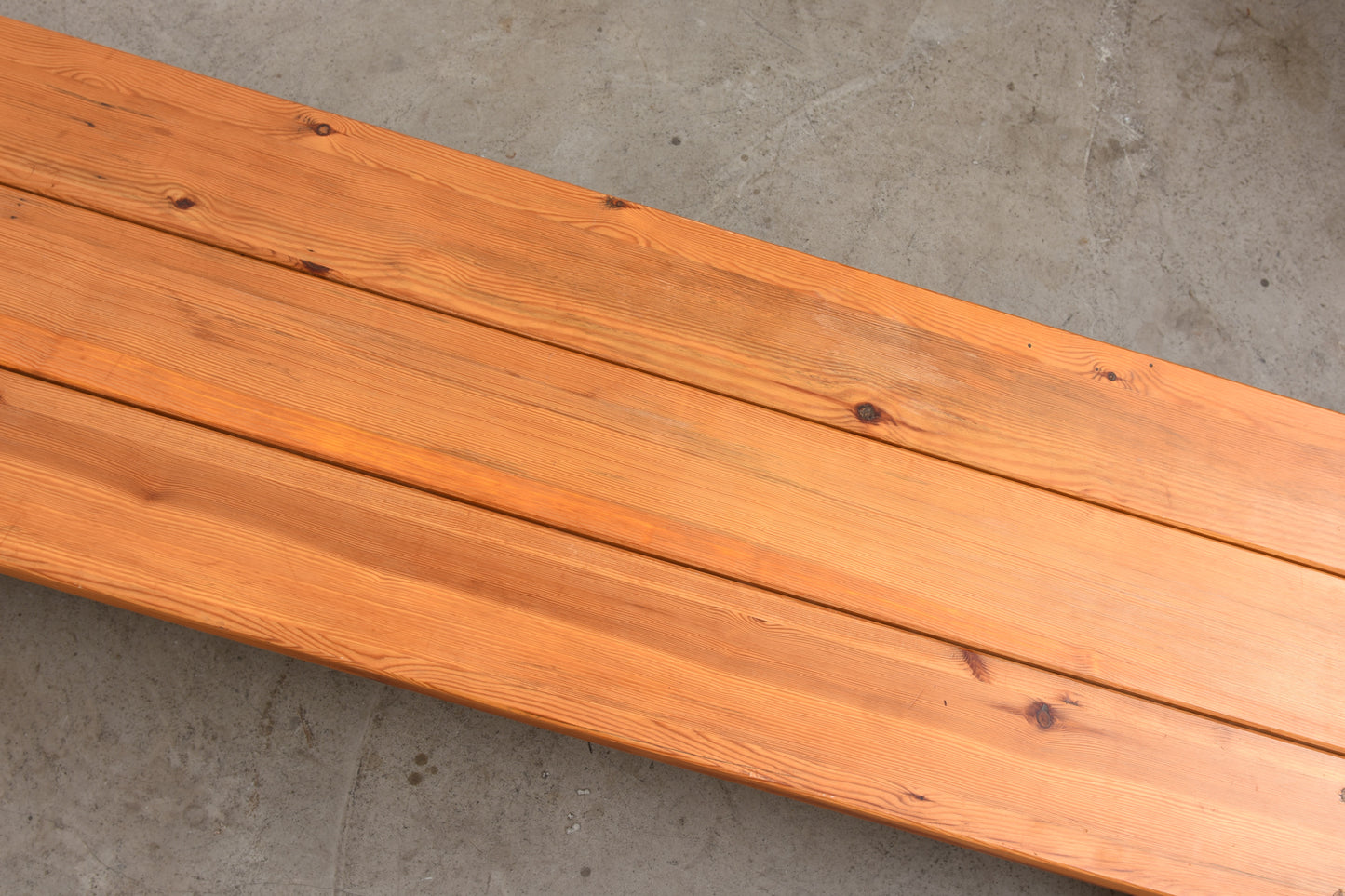 1970s pine bench by Christer Larsson