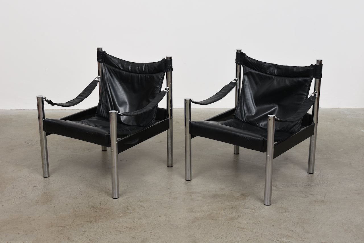 One available: 1980s safari chairs by Börje Johanson