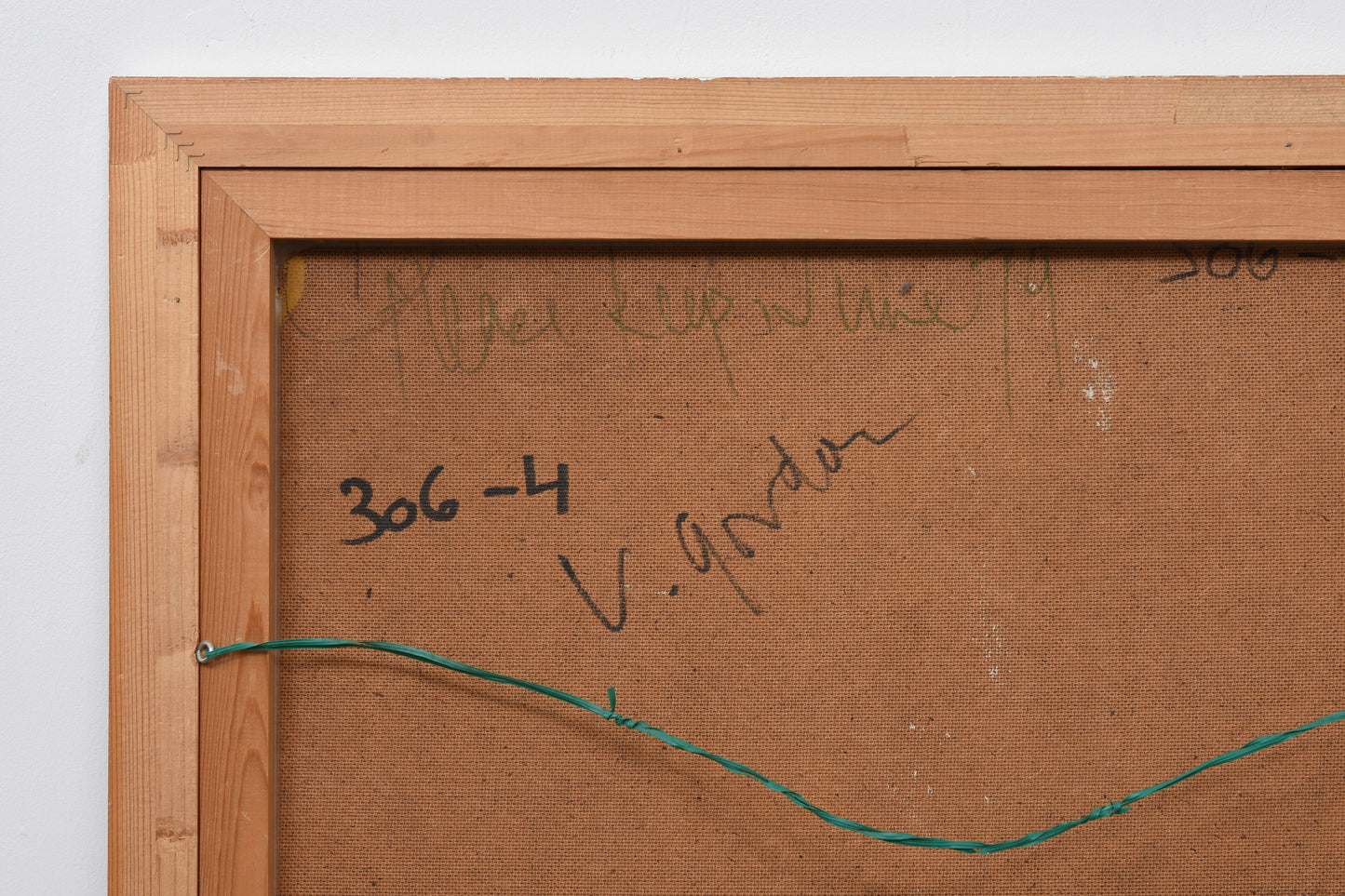 Vintage oil painting on board