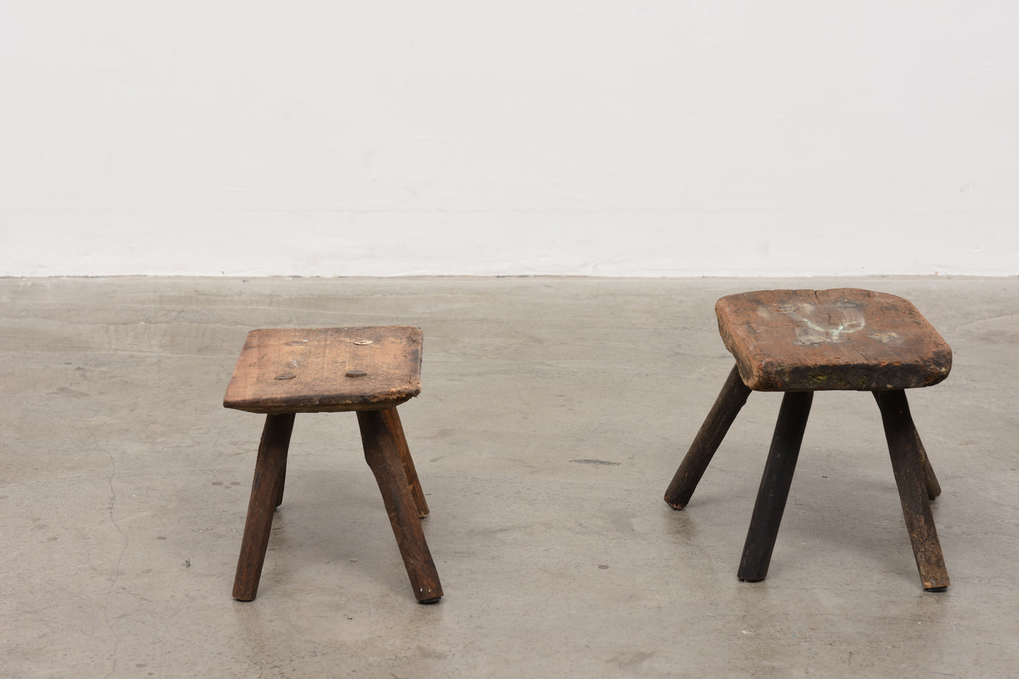 Selection of primitive milking stools