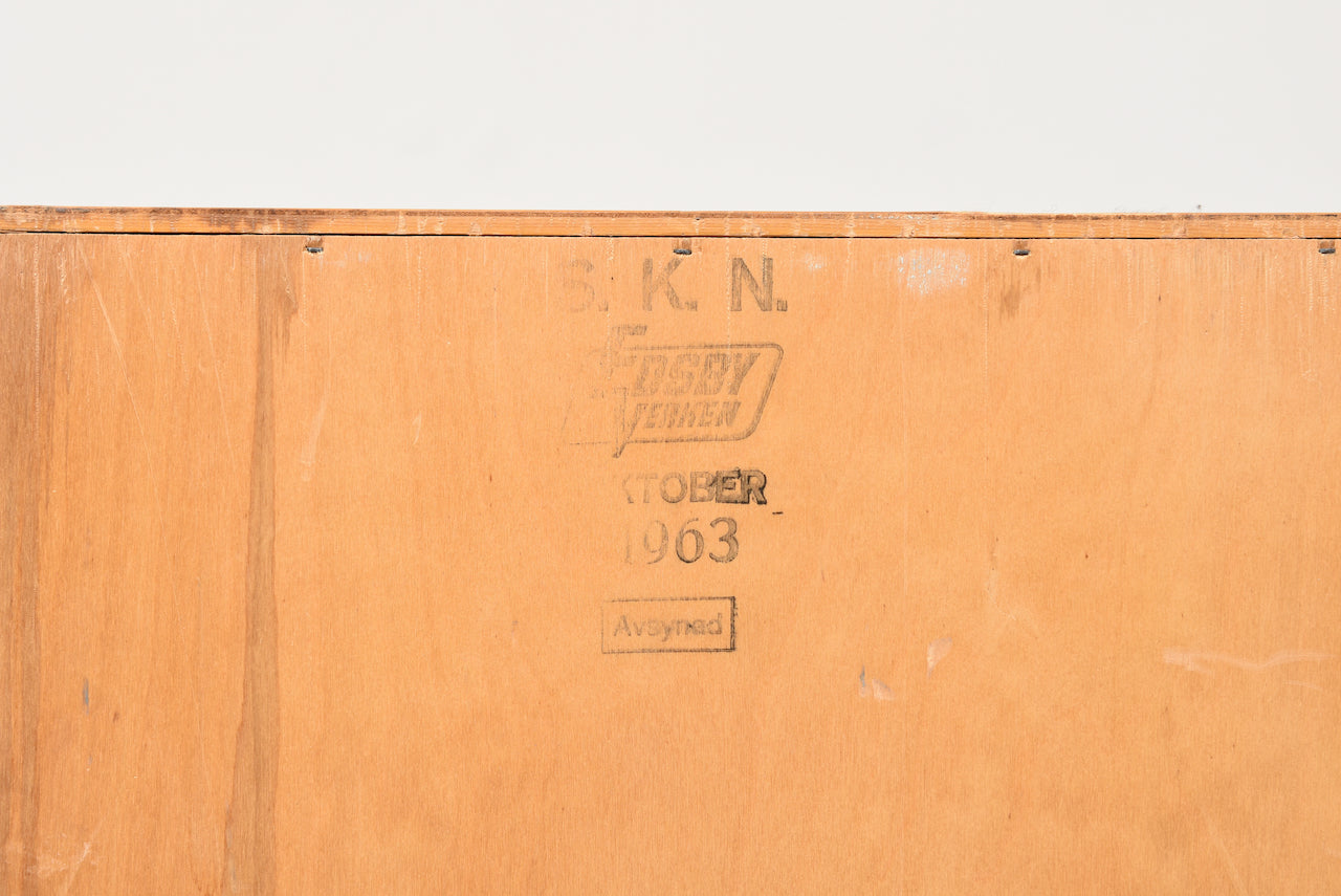 1960s Swedish birch filing unit