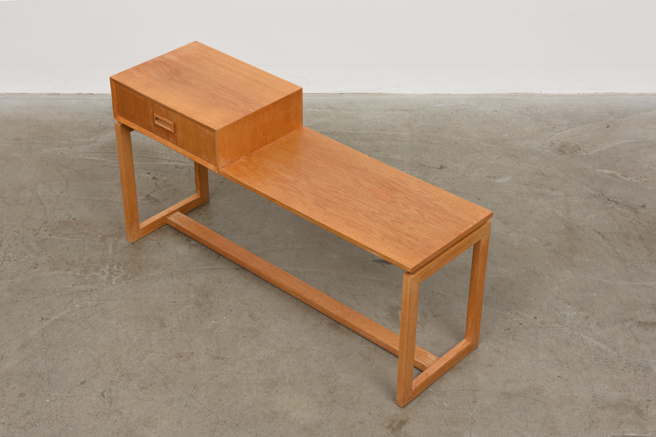 1960s oak telephone bench no. 1