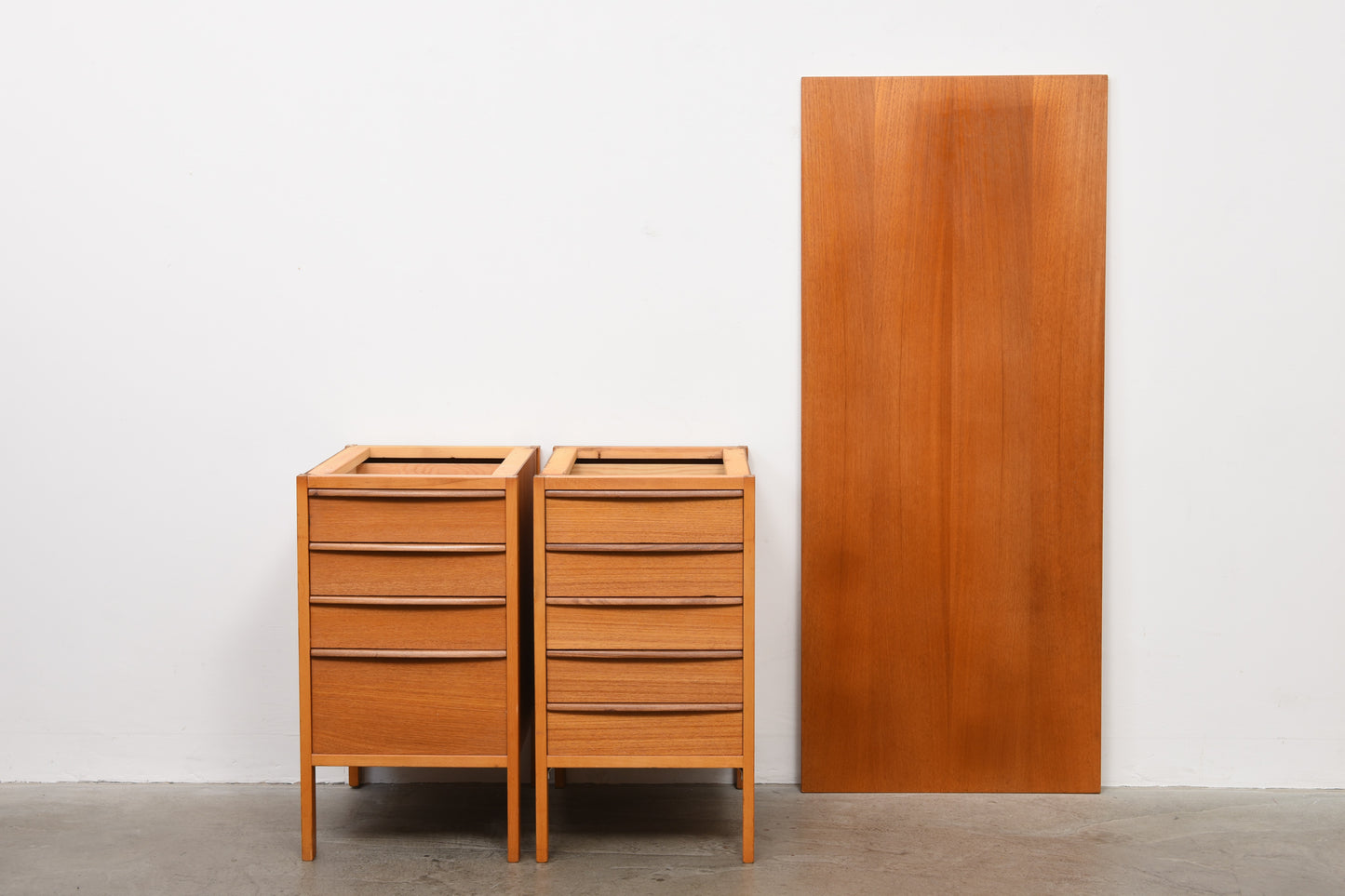 1950s Swedish twin pedestal desk