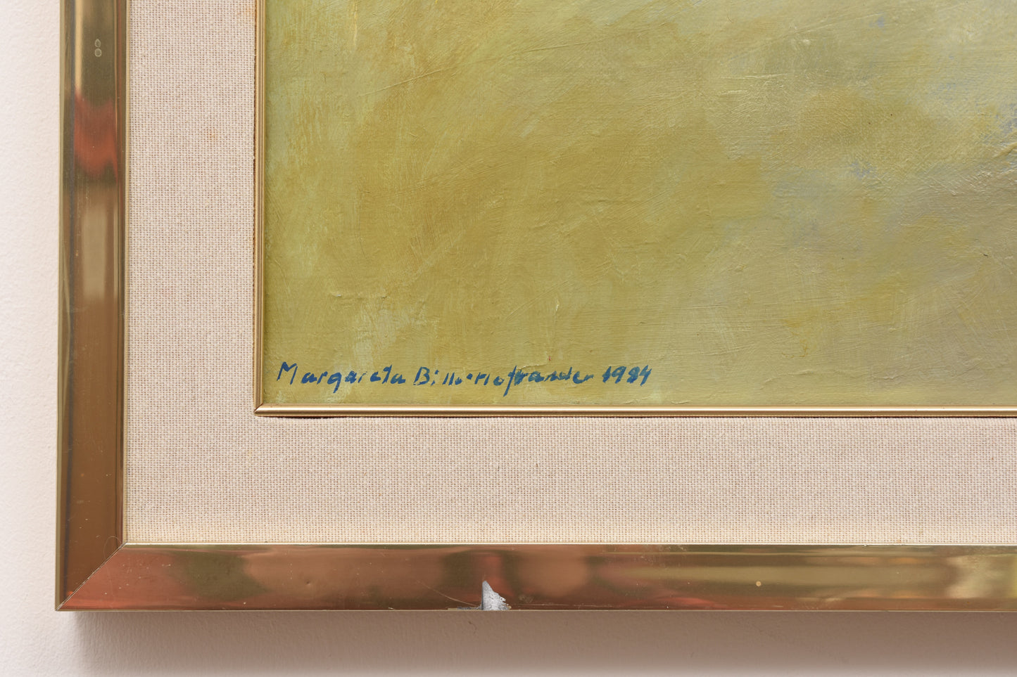 Vintage oil painting by Margareta Bille-Hofvander