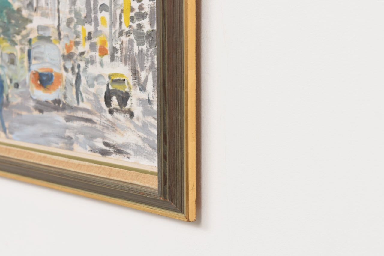 Vintage oil painting of Sao Paolo