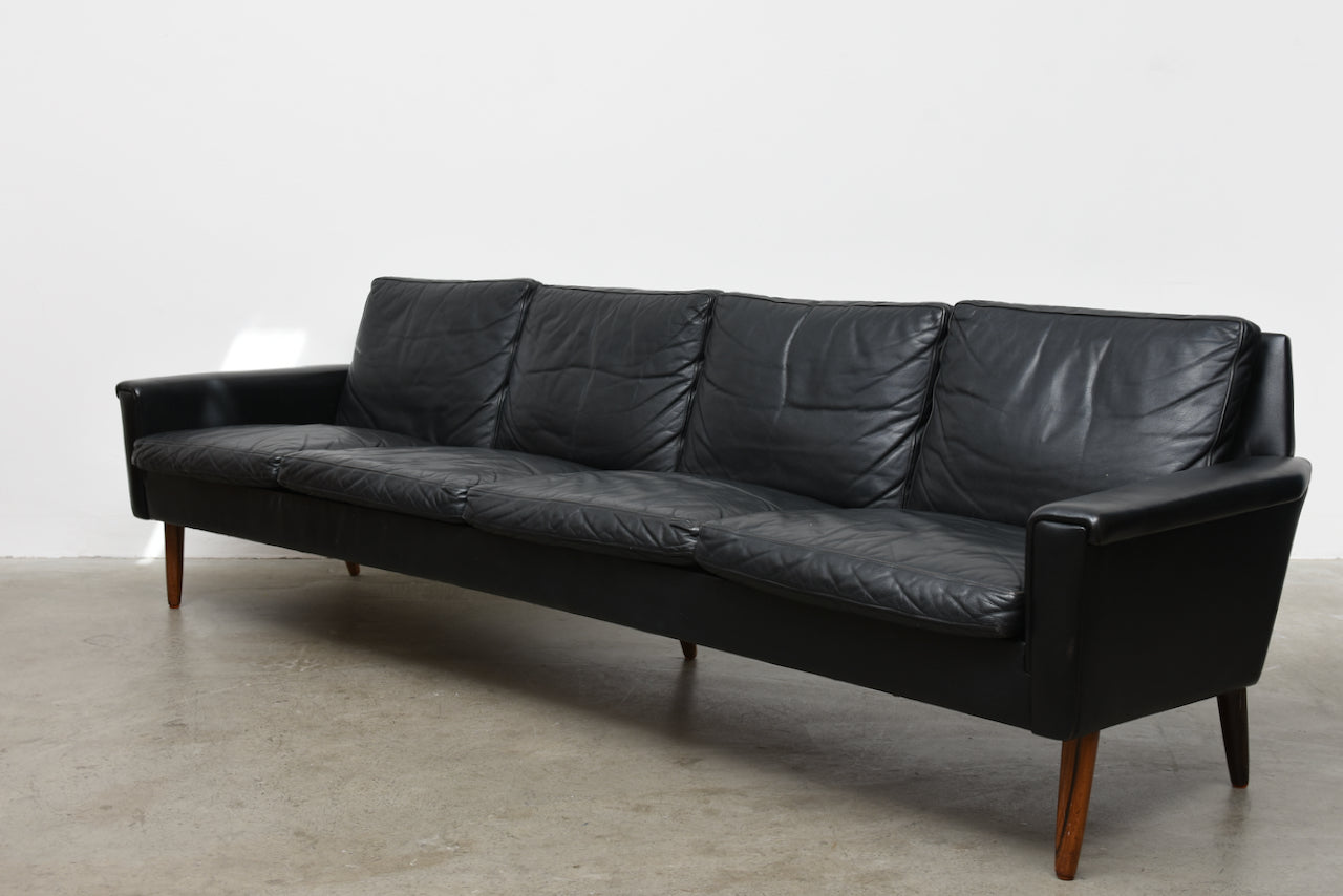 1960s four seat sofa on rosewood legs