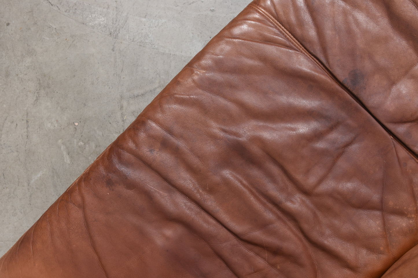 1980s leather sofa by Dux
