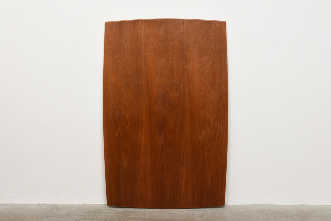 Extending teak + oak dining table - 127L cm