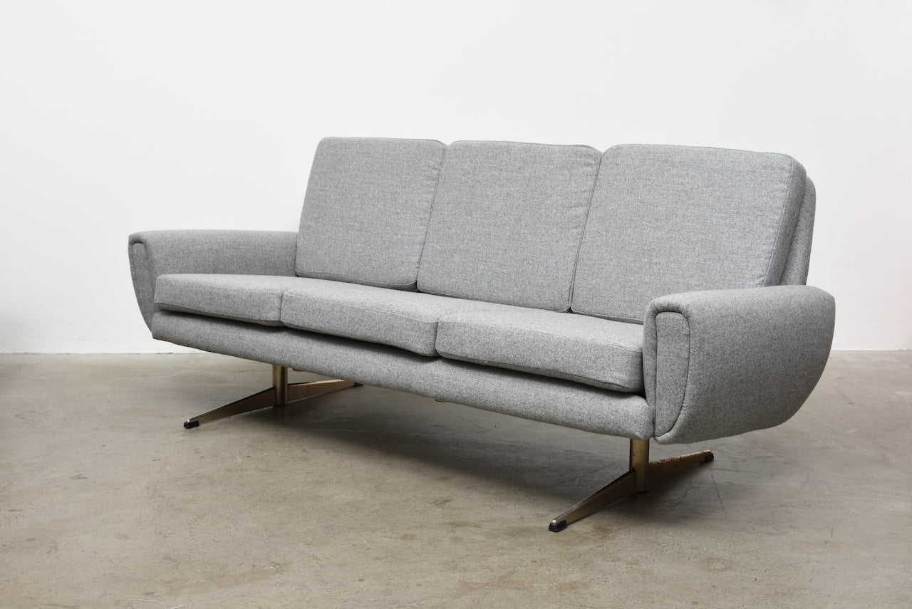 1960s three seater in felt wool