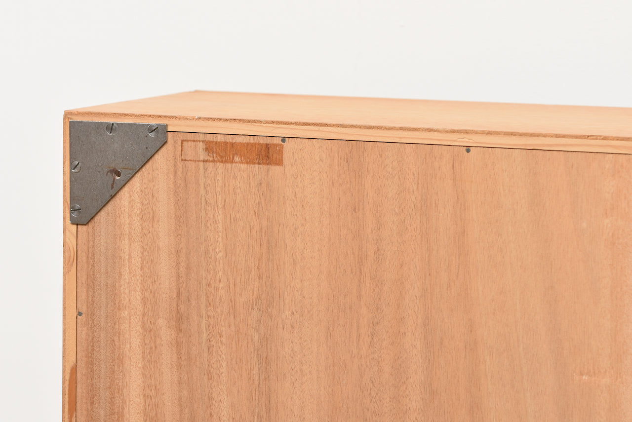 Wall-mounted oak bookshelf by Børge Mogensen