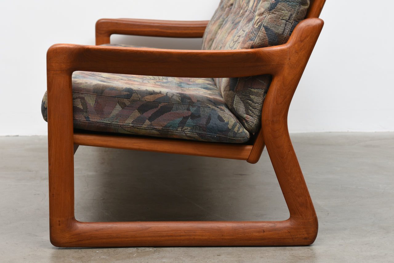 1970s Danish three seater in teak