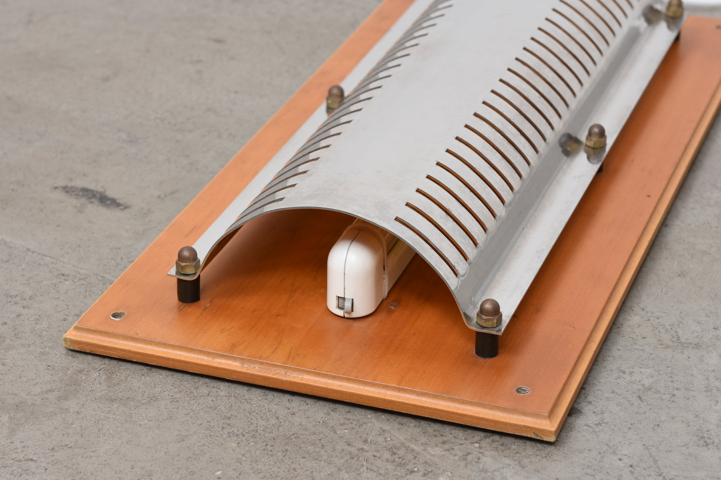 One available: 1970s wall lights with metal diffusers