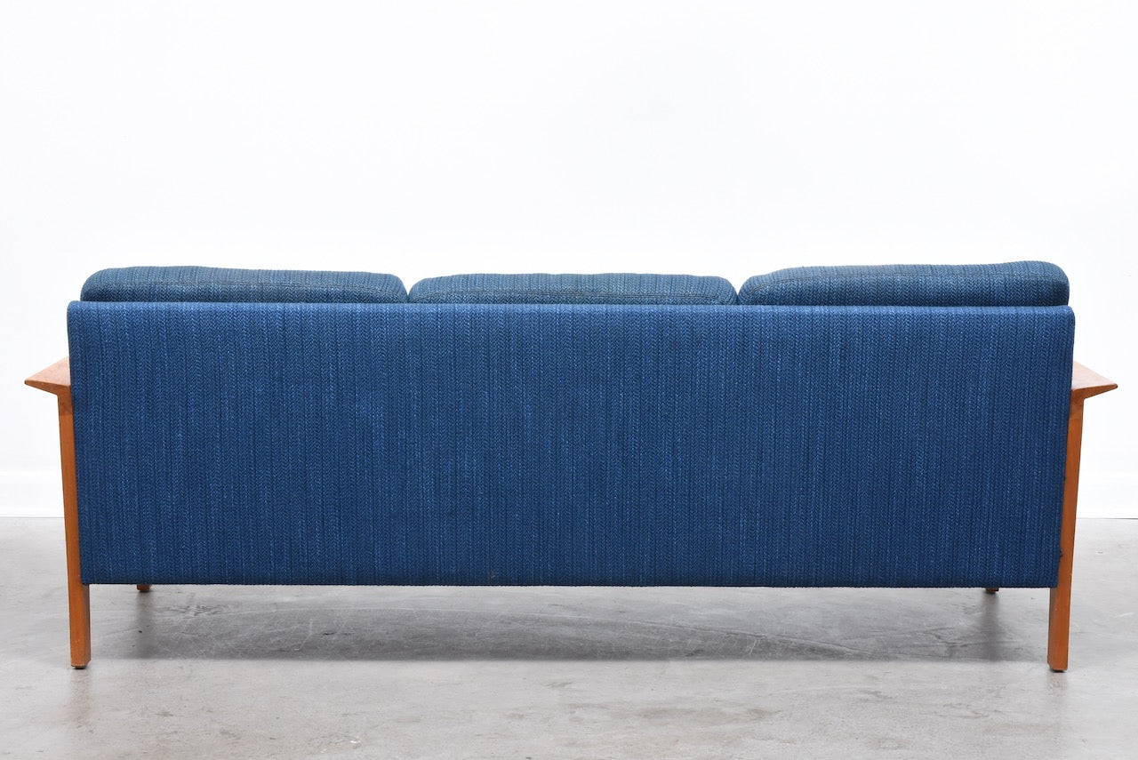 1960s teak-framed three seater