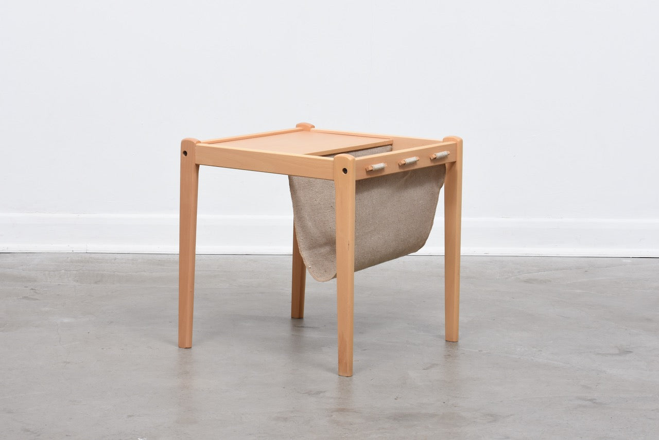Vintage magazine table in beech