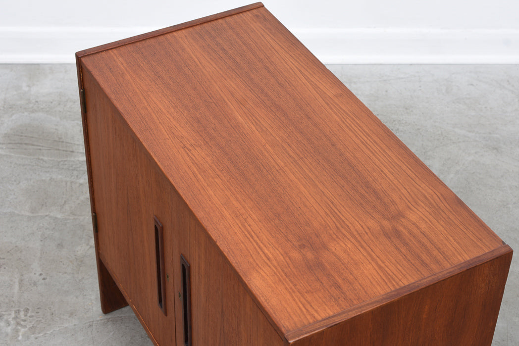 1970s low teak cabinet