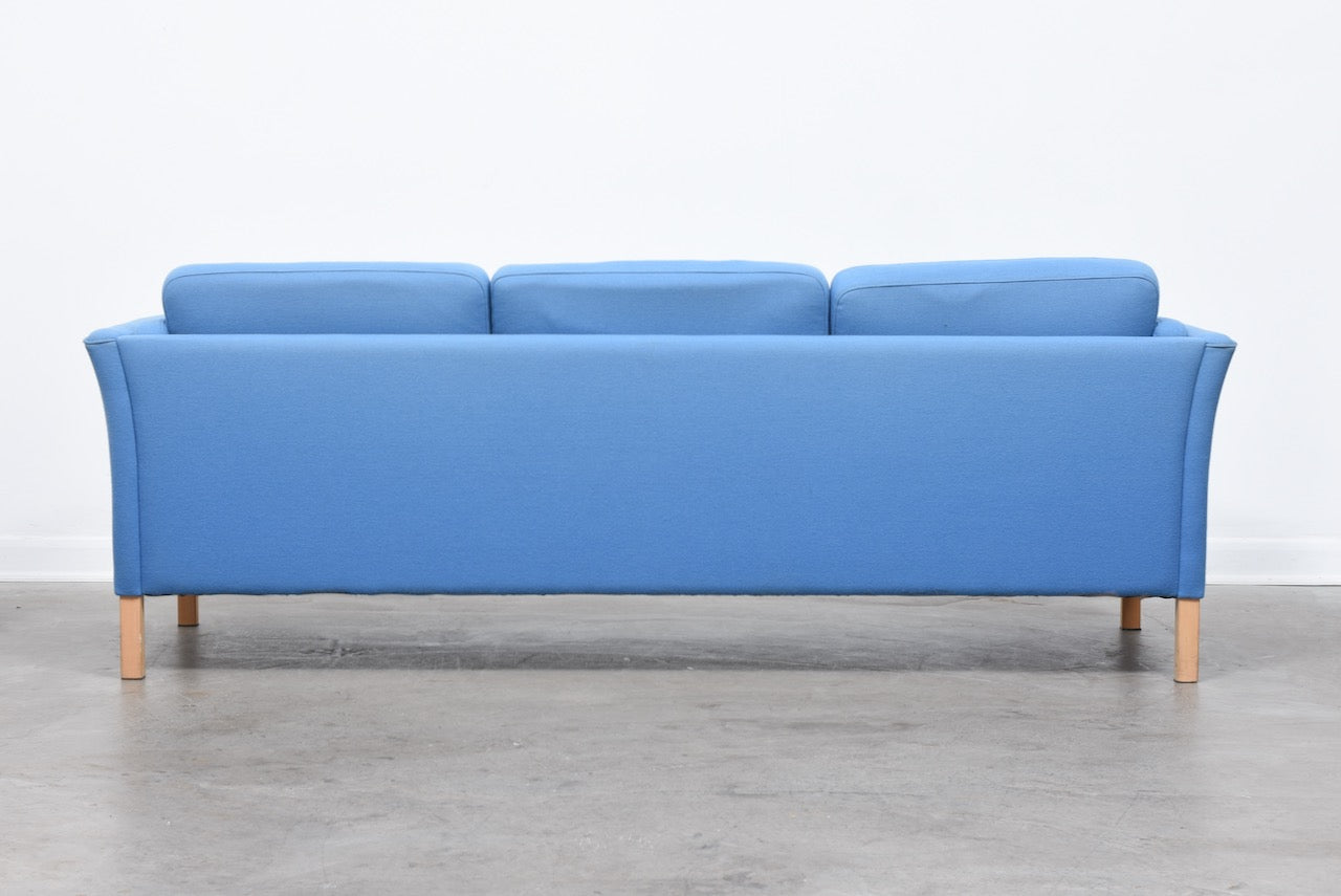 1970s three seat wool sofa