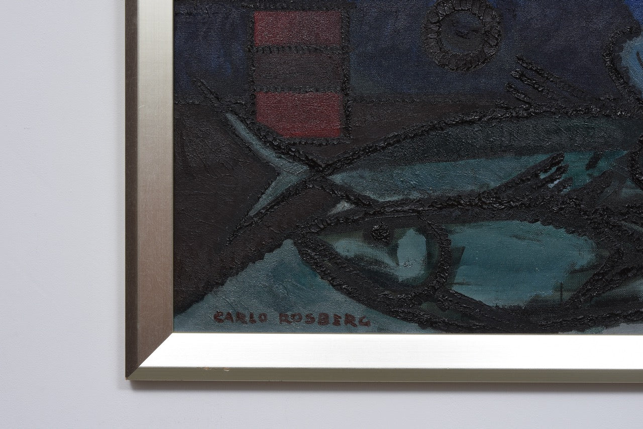 Large oil painting by Carlo Rosberg