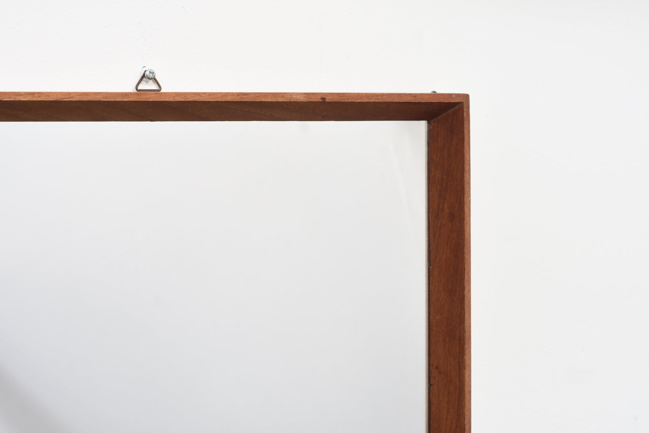 Vintage square teak mirror