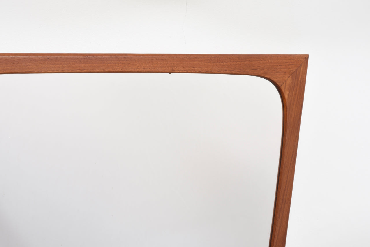 1960s teak trapezoid mirror