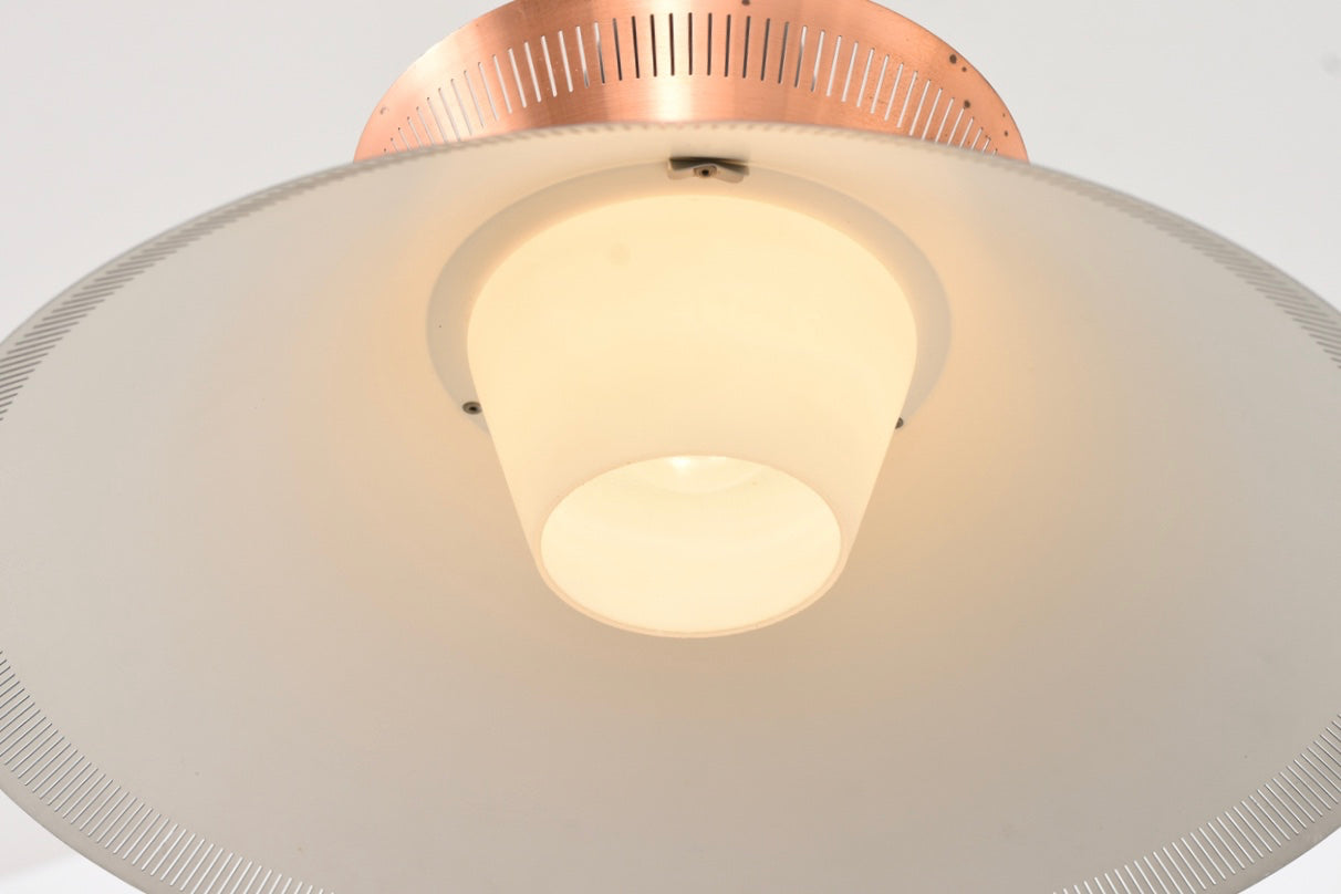 Black + copper ceiling lamp by Lyfa