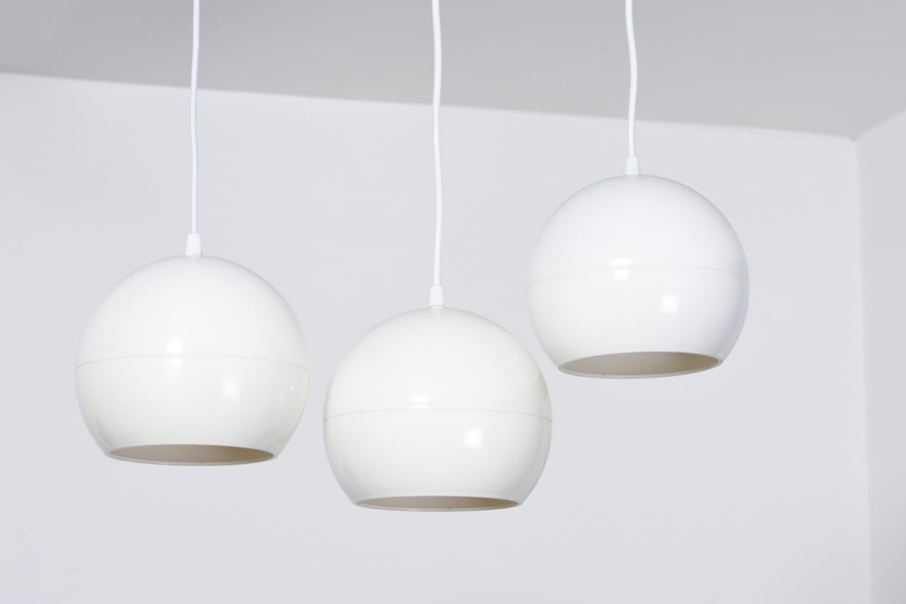 Two available: Vintage opaque white ceiling lamps