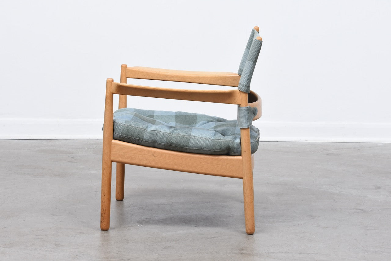 Oak lounge chair by Gunnar Mystrand