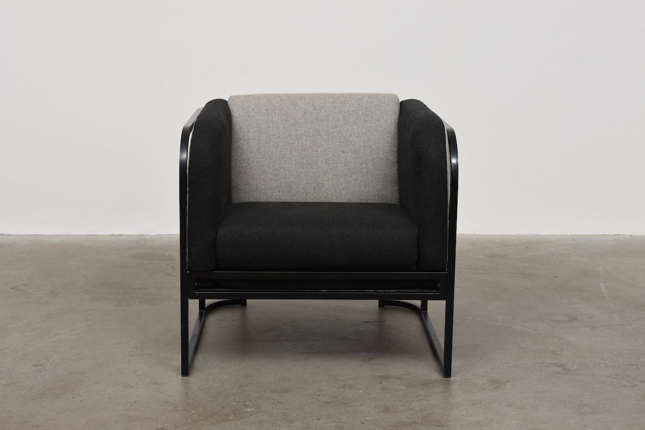 1980s metal lounger by Forsbergs Möbelindustri