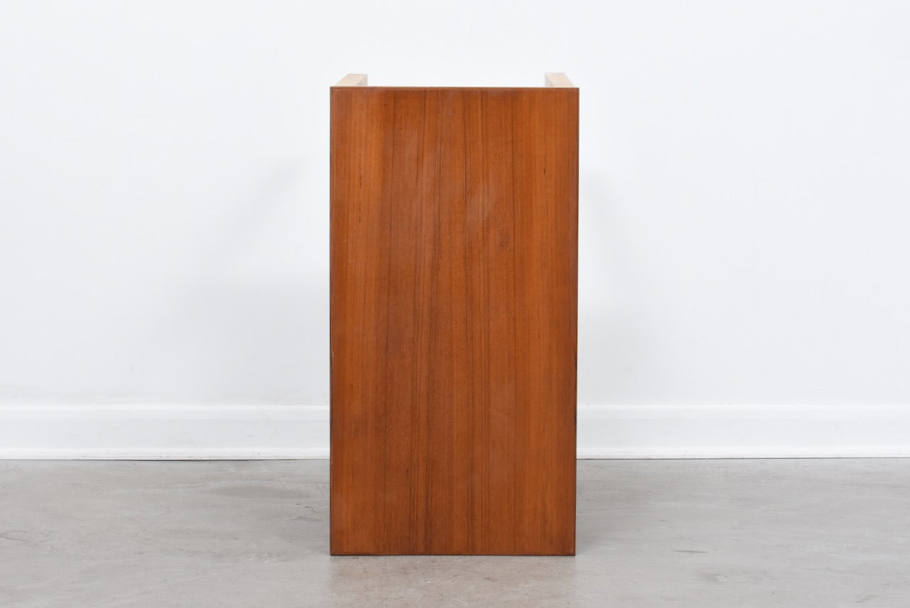 1960s teak + oak console table