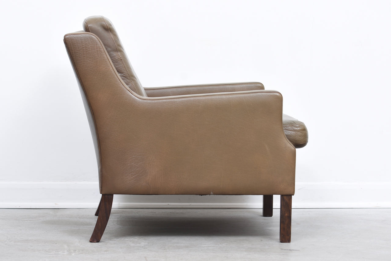 1960s leather club chair