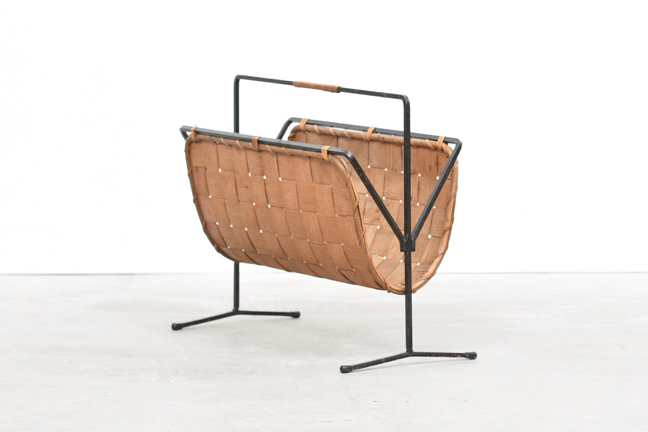 Wrought iron magazine stand