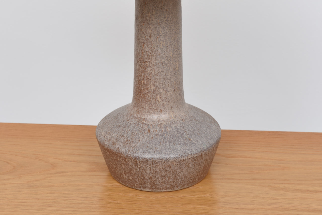 1960s stoneware table lamp with Le Klint shade