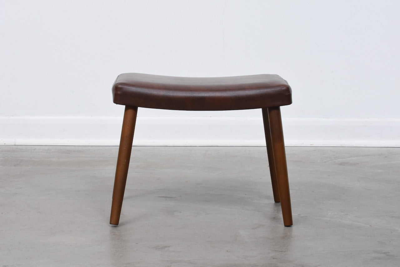 1960s vinyl foot stool
