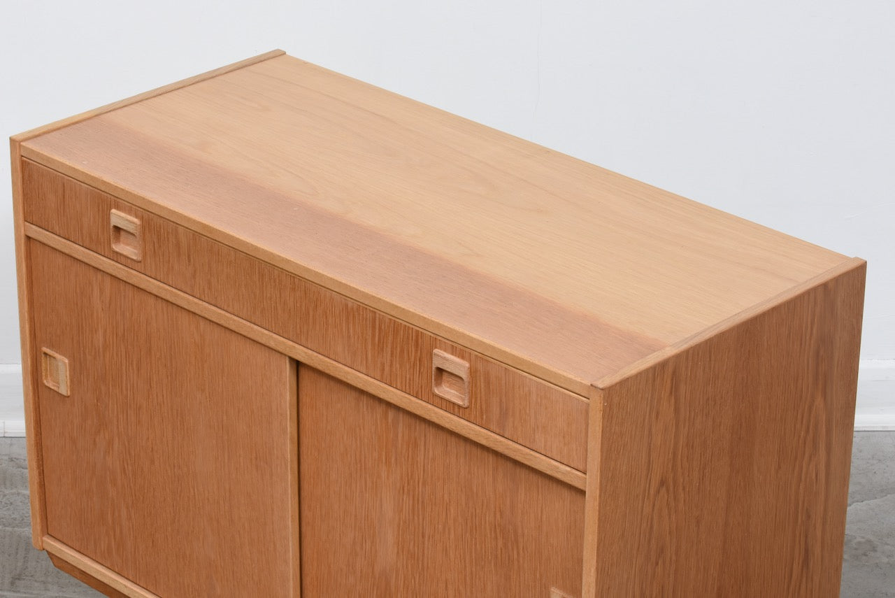 Two available: 1960s short oak sideboard