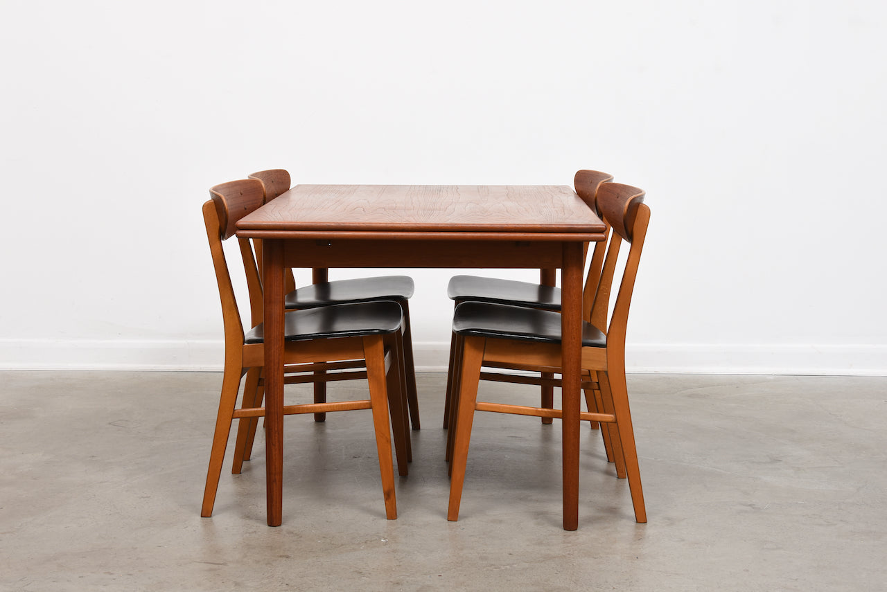 1960s extending dining table in teak