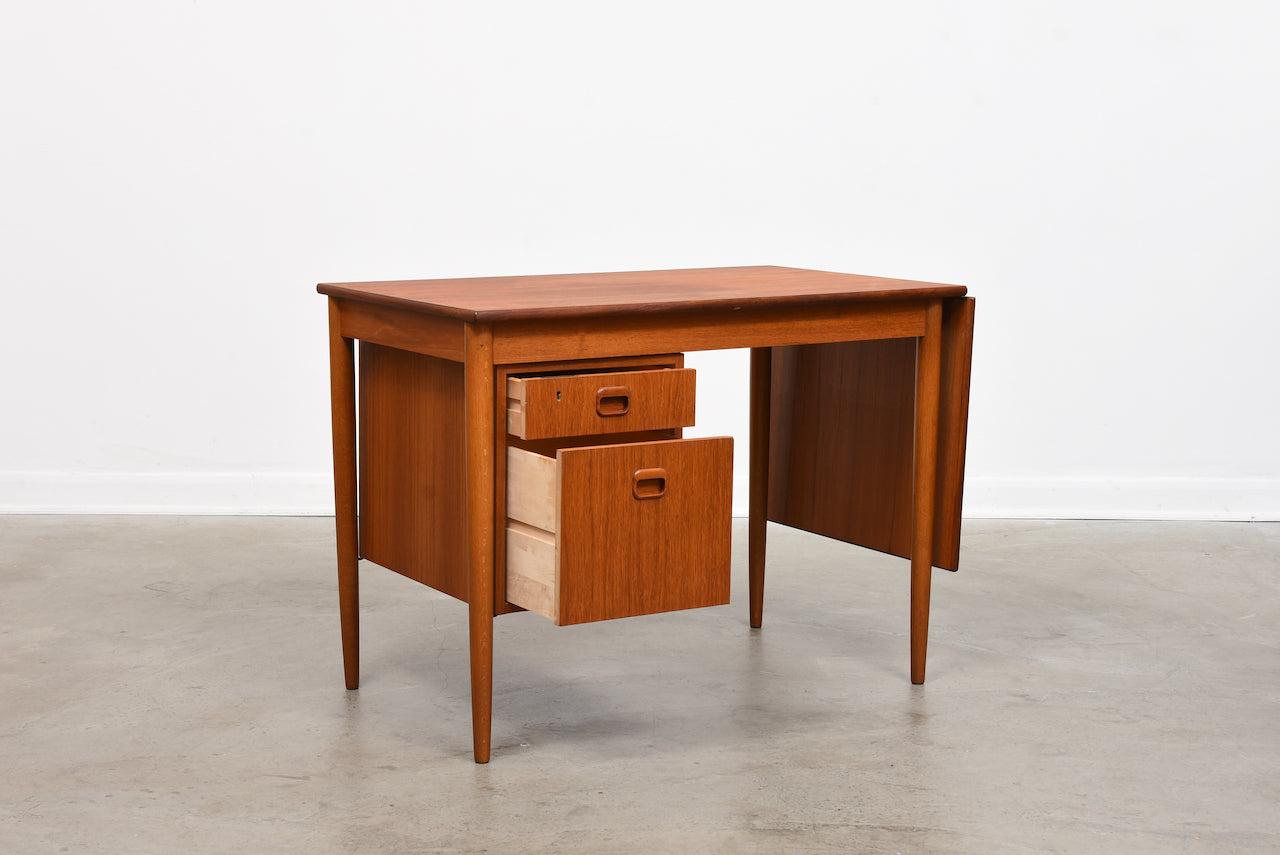 1960s drop leaf desk in teak
