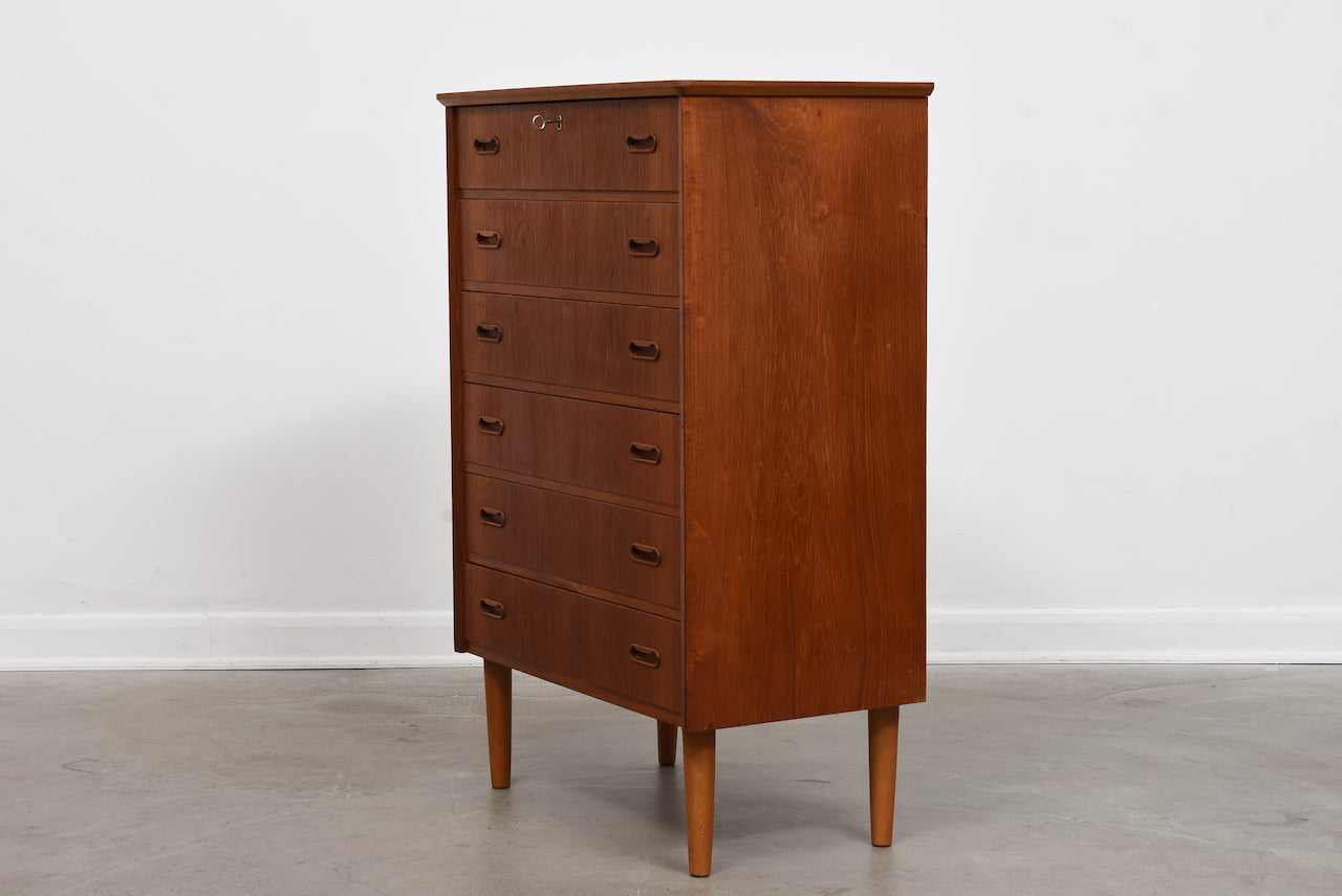 1950s Danish chest with inset handles