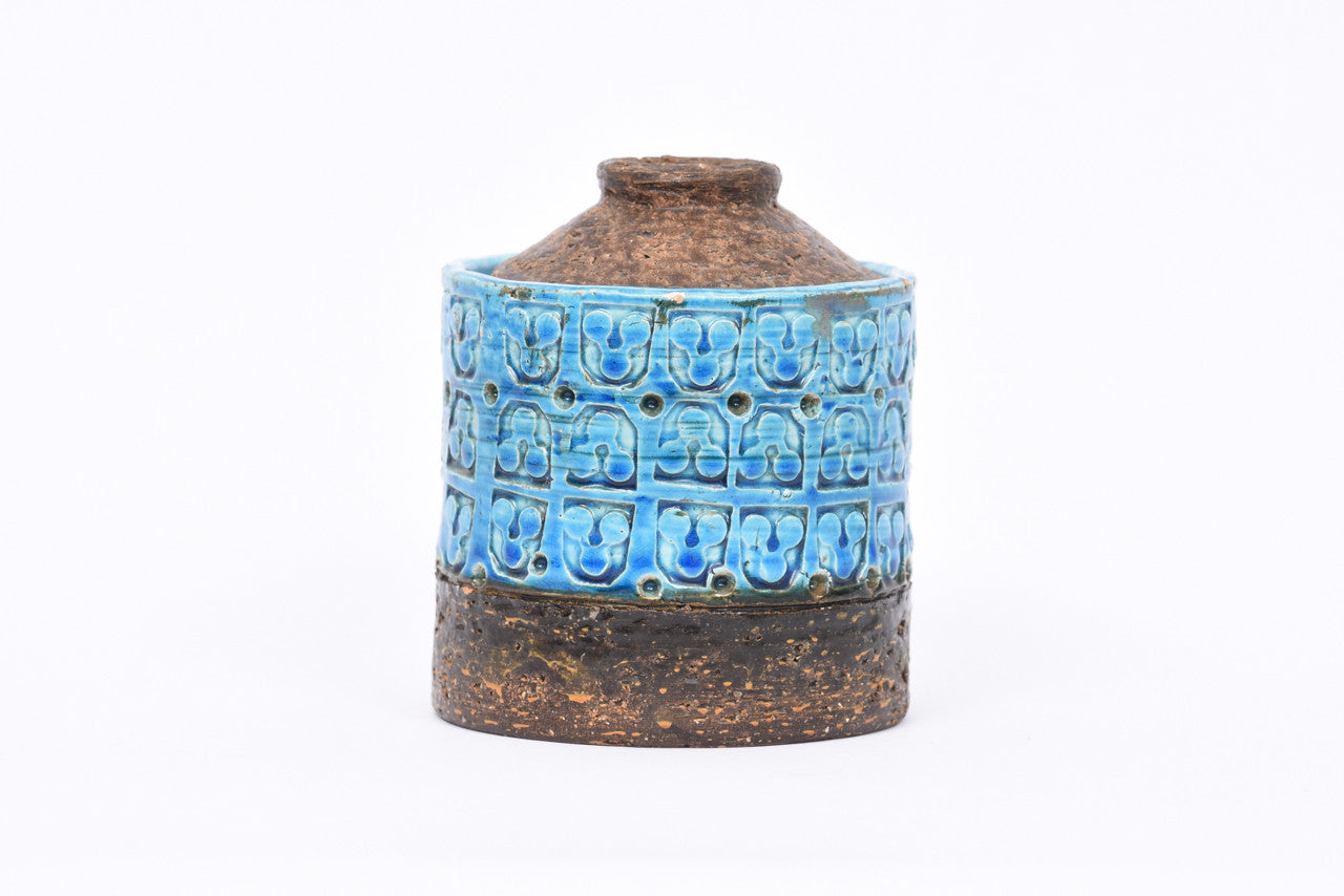 Vintage Italian ceramic jar + lid