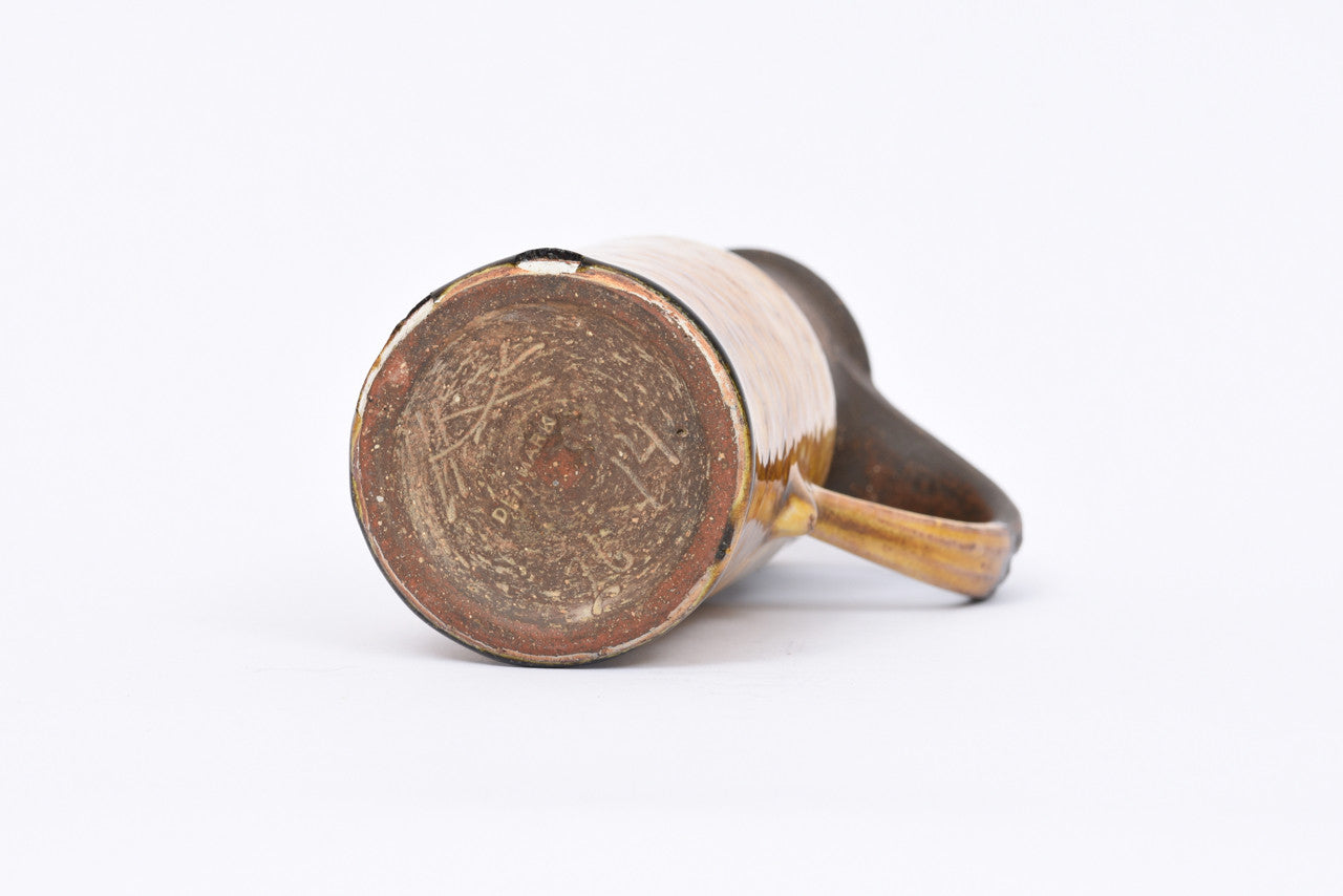 Ceramic pitcher by Kähler with paprika glaze