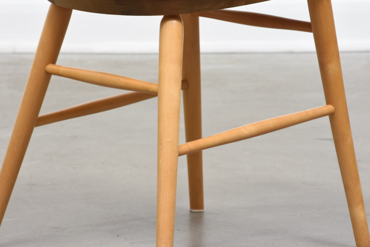 1950s Swedish birch and teak chair