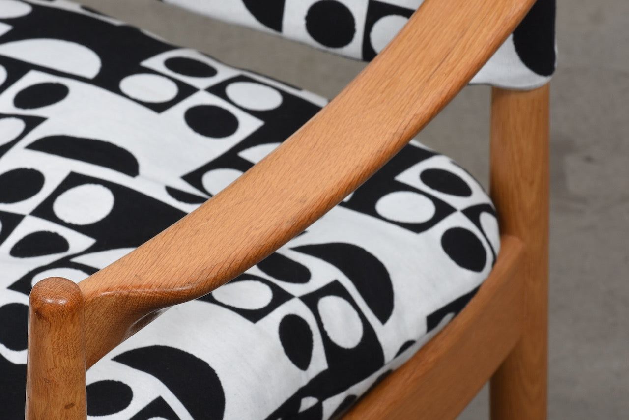 Two available: Oak lounge chairs by Gunnar Myrstrand