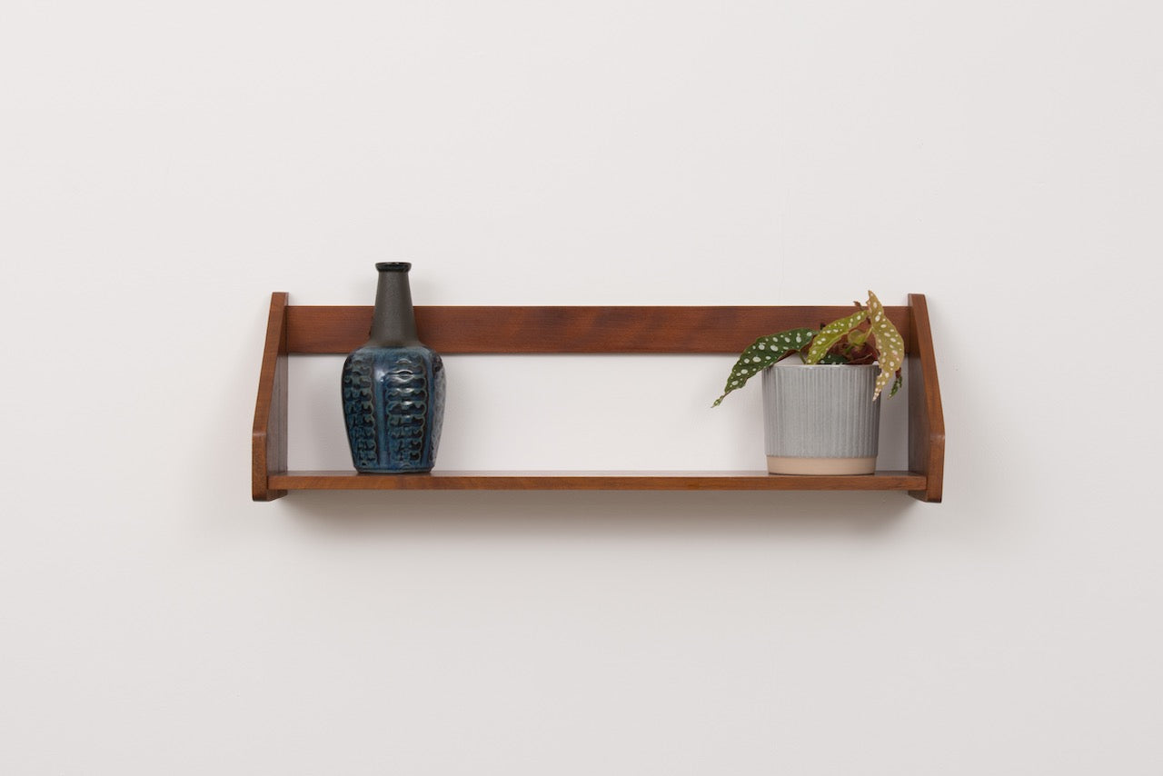 1960s floating shelf in beech
