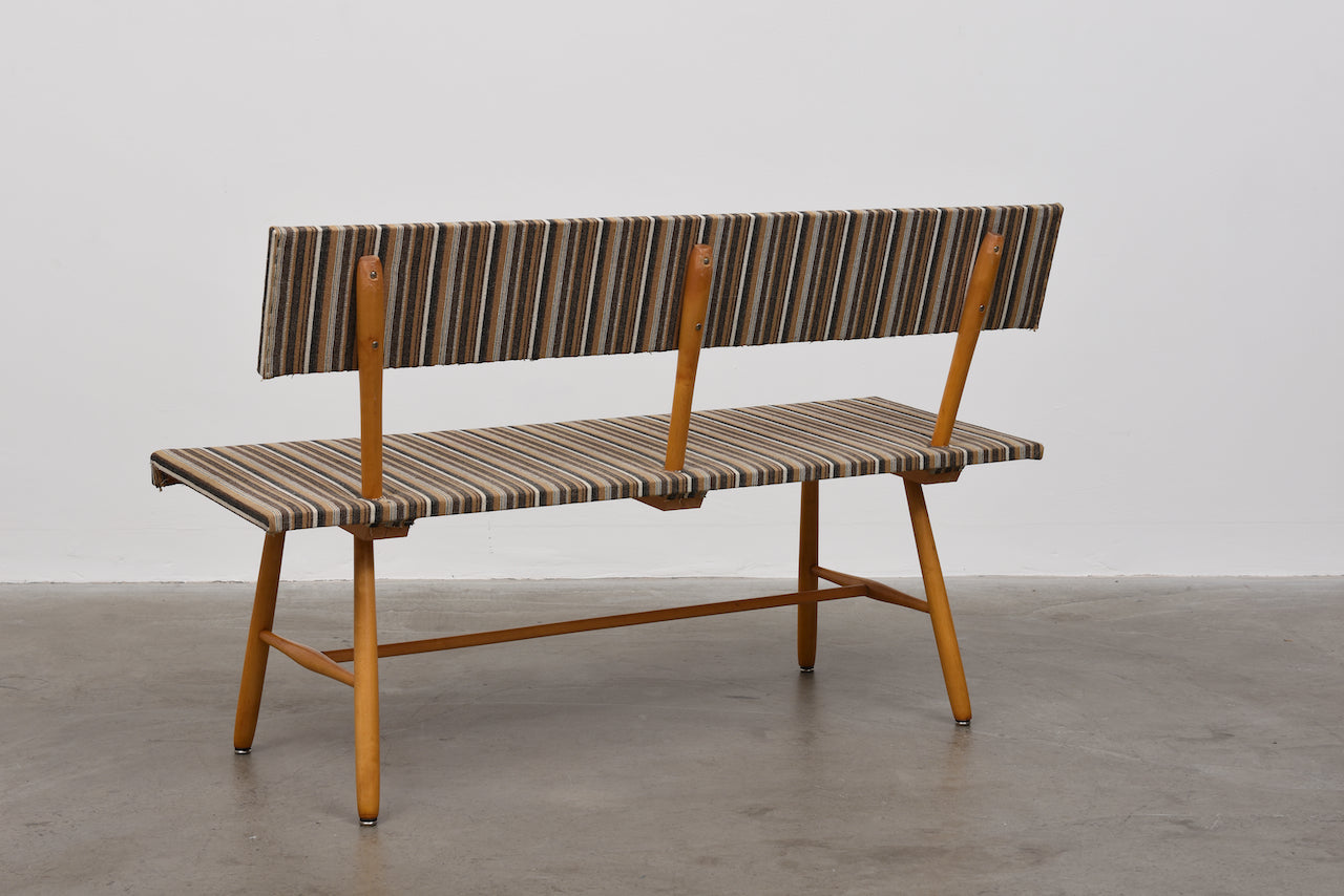 1950s Swedish birch bench