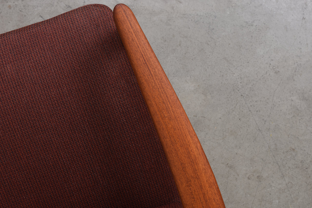 New upholstery included: Reclining lounger by Folke Ohlsson