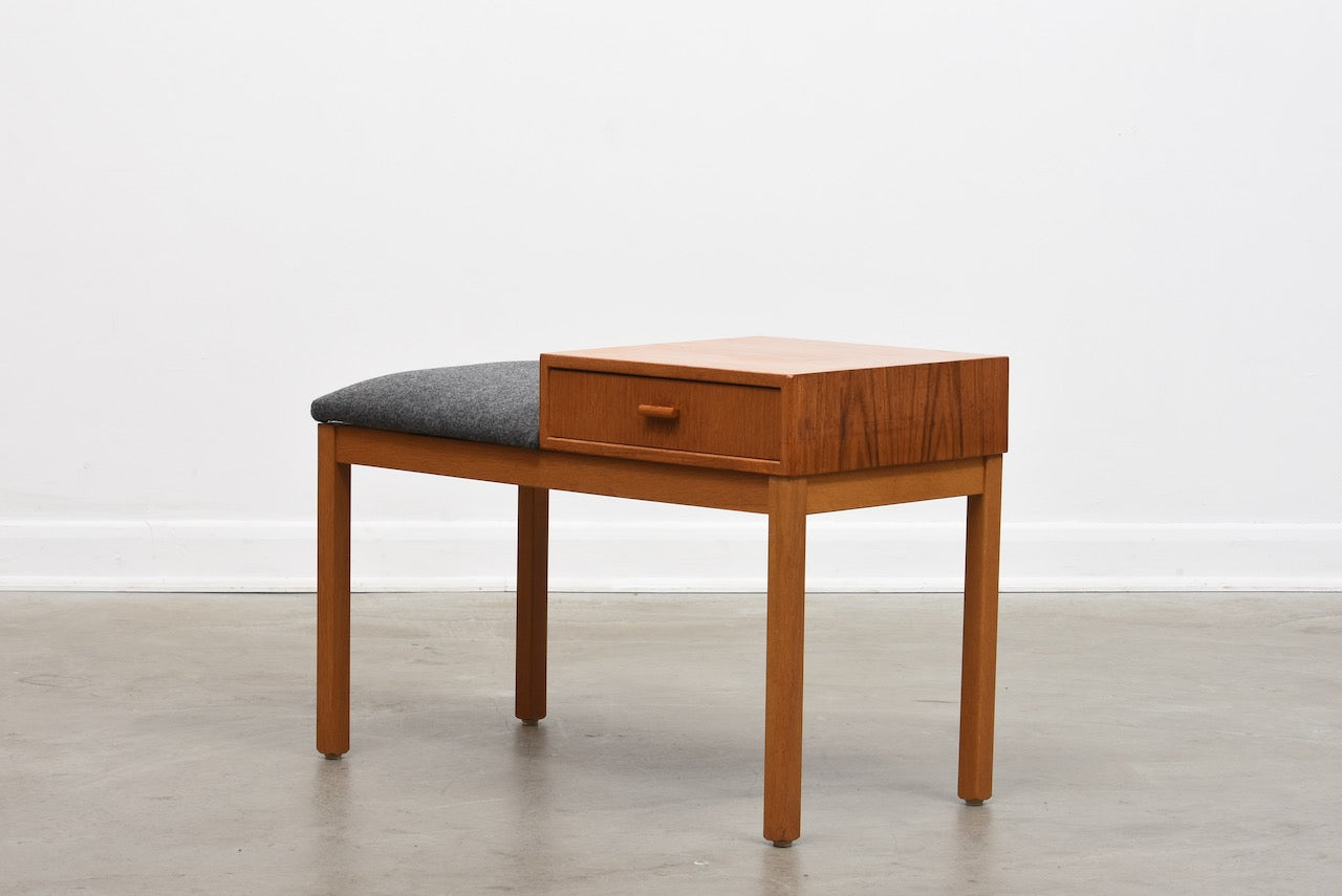 1960s telephone bench