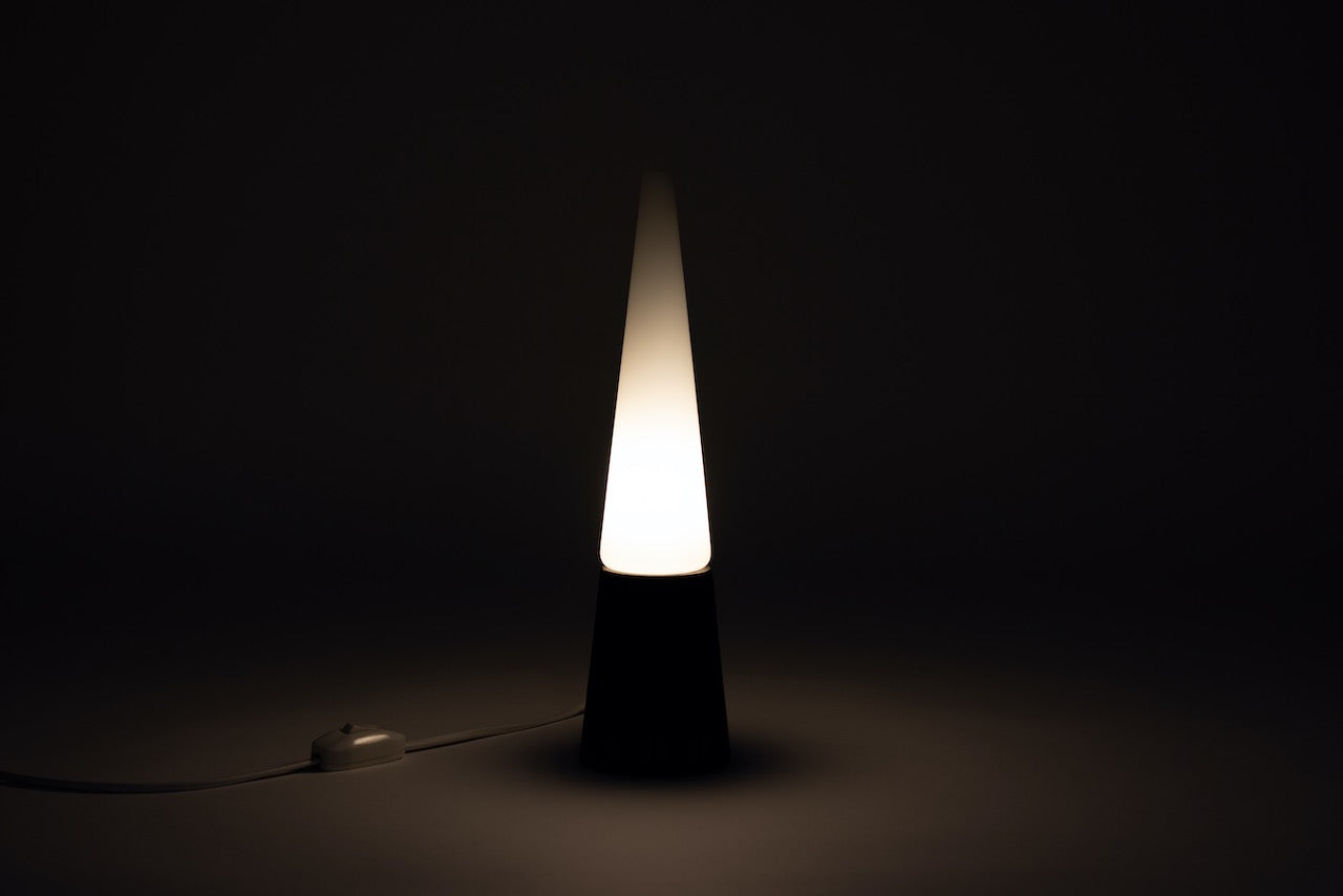 Glass table light by Hans-Agne Jakobsson